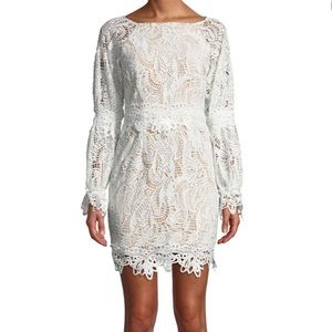 Worn once: Elliat long sleeve white lace dress